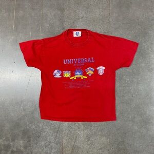 VTG Universal Studios Red Short‎ Sleeve Tee Mens S/M